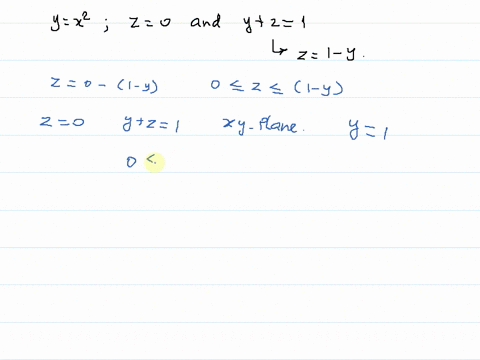 find-the-volume-of-a-solid-enclosed-by-the-parabolic-cylinder-y-x2-the-planes-z-0-and-y-z-1-57148