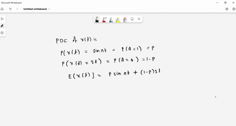 Consider the random process xt eat where a is a random...
