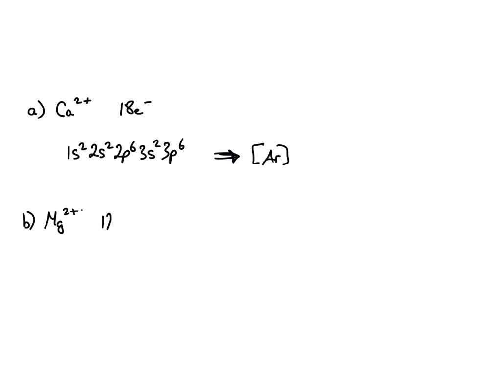 SOLVED Write the electron configuration and shorthand electron