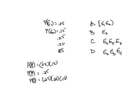 2-suppose-that-we-have-a-sample-space-slefte_1-e_2-e_3-e_4-e_5-e_6right-where-e-denote-the-sample-points-the-following-probability-assignments-are-given-plefte_1right005-plefte_2right-015-plefte_3righ