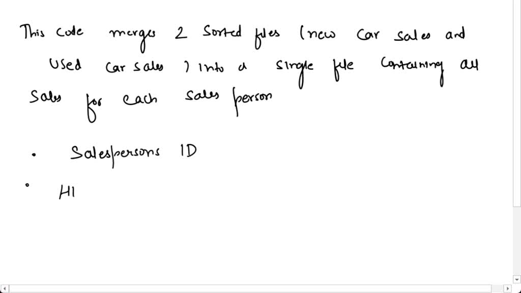 // Each time a salesperson sells a car at the Pardeeville New and Used