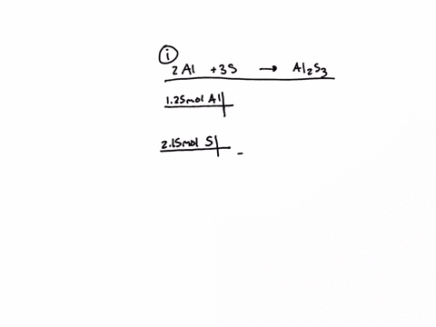 aluminium-reacts-with-sulphur-to-form-aluminium-sulphide-initially-125-mol-aluminium-and-215-mol-sulphur-are-combined-iwrite-balanced-chemical-equation-ii-what-is-limiting-reagent-iii-what-i-18822