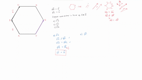 let-abcdef-bea-regular-hexagon-with-ab-and-bc-b-as-shown-in-the-diagram-express-each-vector-in-terms-of-a-and-b_-b-fe-b-df-fa-and-direction-relative-to-vector-of-the-resultant-of-th-find-the-96202
