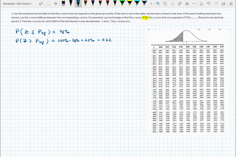 1-use-the-standard-normal-table-to-find-the-z-score-that-corresponds-to-the-given-percentile-if-the-area-is-not-in-the-table-use-the-entry-closest-to-the-area-if-the-area-is-halfway-between-33903