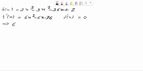 tutorial-excrciso-find-the-absolute-maximum-and-absolute-minimum-values-of-fon-the-given-interval-fx-2x3-3x2-36x-3-4-step-the-absolute-maximum-and-minimum-values-of-occur-elther-at-critical-77302