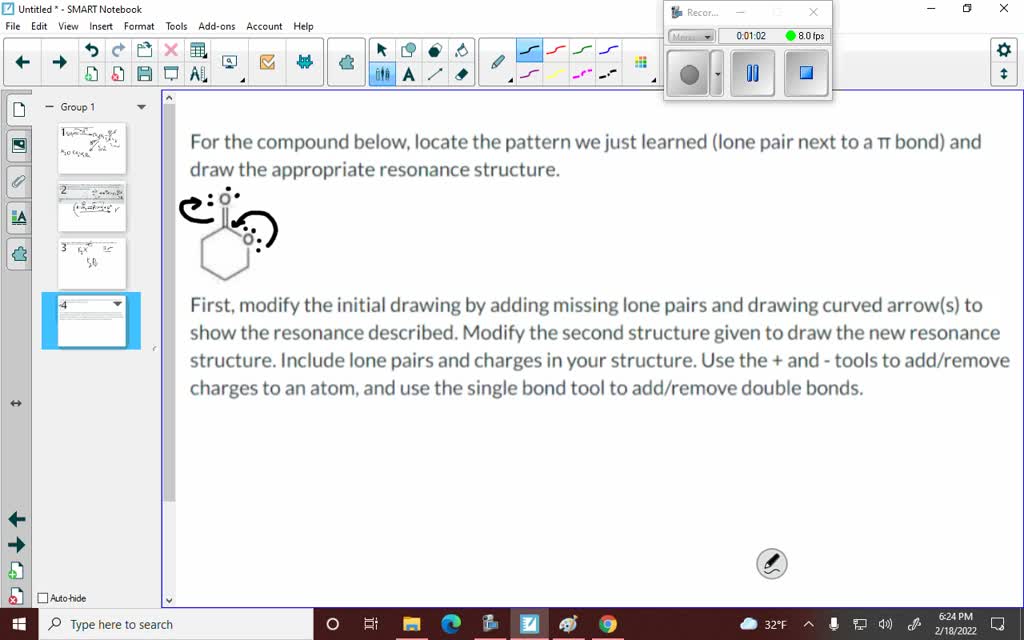 SOLVED: For the compound below, locate the pattern we just learned ...