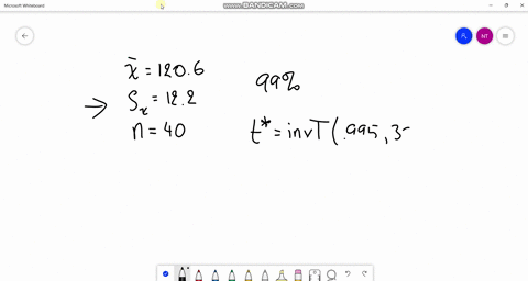 a-simple-random-sample-of-size-n40-is-drawn-from-a-population-the-sample-mean-is-found-to-be-x1206-and-the-sample-standard-deviation-is-found-to-be-s122-construct-a-99-confidence-interval-fo-79238