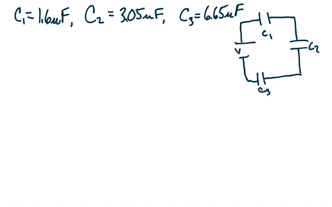 now-gavin-and-maya-try-a-homework-problem-three-capacitors-of-capacitance-c1-160-f-c2-305-f-and-c3-665-f-are-connected-in-series-a-potential-difference-of-vb-740-v-is-maintained-by-a-battery-39177