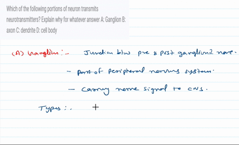 which-of-the-following-portions-of-neuron-transmits-neurotransmitters-explain-why-for-whatever-answer-a-ganglion-b-axon-c-dendrite-d-cell-body-73167