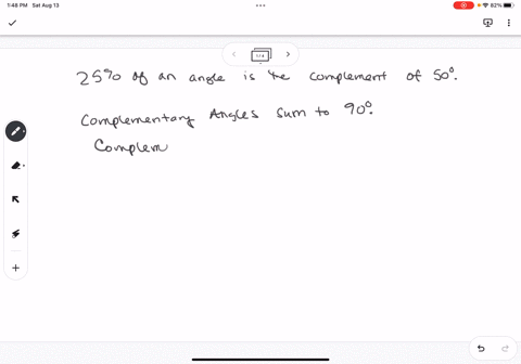25-of-an-angle-is-is-the-complement-of-50-find-the-angle-98623