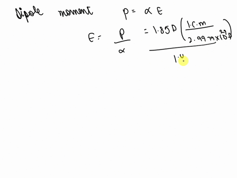 the-magnitude-of-the-electric-field-at-a-distance-r-from-a-point-charge-q-is-equal-to-q40r2-how-close-to-a-water-molecule-of-polarizability-volume-148-1030-m3-must-a-proton-approach-before-t-65682