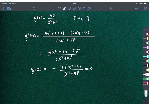 find-the-absolute-extrema-of-the-function-on-the-closed-interval-4x-gx-44-x2-9-08957