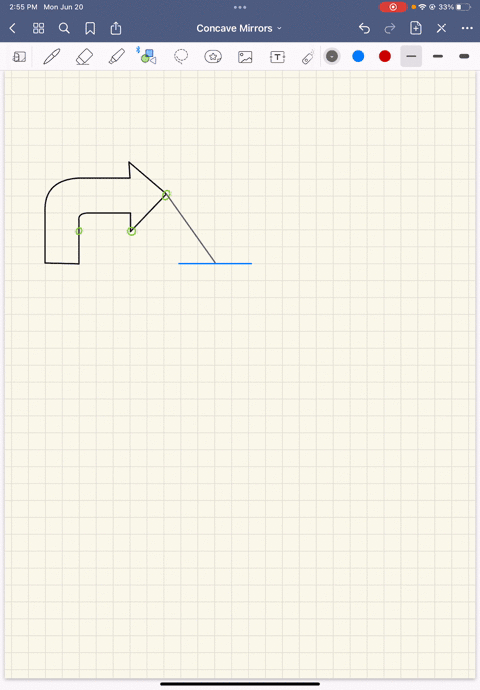 draw-the-image-using-the-principles-of-reflection-of-a-plane-mirror-use-at-least-3-points-off-of-the-object-2