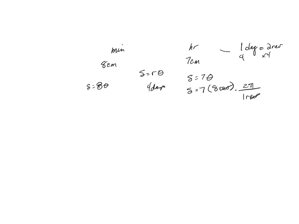 In a clock the long hand is of 8cm and the short hand is of 7cm. if the