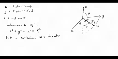 a-spherical-pendulum-consists-of-a-bob-of-mass-m-suspended-from-an-inextensible-string-of-length-b-determine-the-lagrange-function-using-spherical-coordinates-and-find-lagranges-equation-of-14134