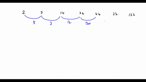 use-the-method-of-successive-differences-to-determine-the-next-number-in-the-sequence-2-7-14-26-46-77-122