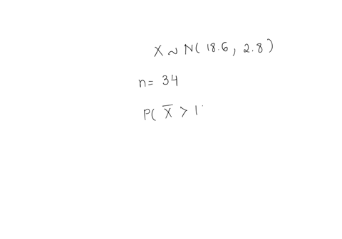 a-manufacturer-knows-that-their-items-have-a-lengths-that-are-approximately-normally-distributed-with-a-mean-of-186-inches-and-standard-deviation-of-28-inches-if-34-items-are-chosen-at-rando-79425