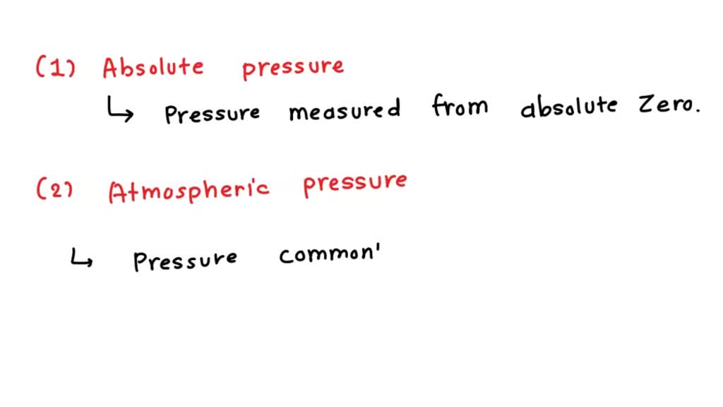 SOLVED what is the difference between gauge pressure atmospheric
