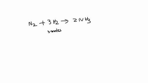 diatomic-n2-can-react-with-diatomic-h2-to-form-ammonia-nh3-the-balanced-chemical-equation-is-n2-3-h2-2-nh3-if-6-moles-of-h2-totally-reacted-with-more-than-enough-n2-how-many-moles-of-ammonia-14117