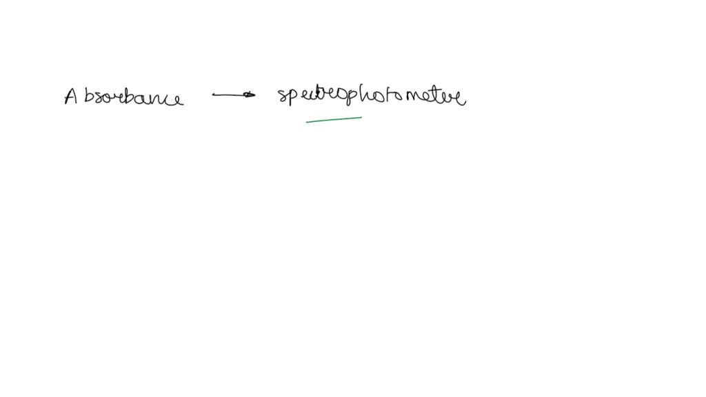 SOLVED When using a spectrophotometer to create a standard curve