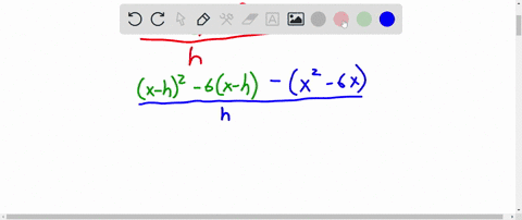 evaluate-and-simplify-the-difference-quotient-fxh-fxh-for-the-function-where-h-0-fxx2-6x-77442