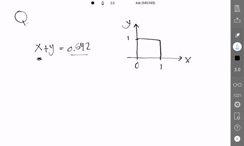 let-x-and-y-be-independent-and-uniformly-distributed-on-the-interval-01-in-other-words-x-y-is-a-random-point-in-the-unit-square-what-is-the-probability-that-x-y-0642-hint-draw-picture-of-the-36275
