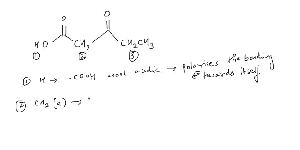 SOLVED: 2. Rank the following hydrogens in order of decreasing acidity ...