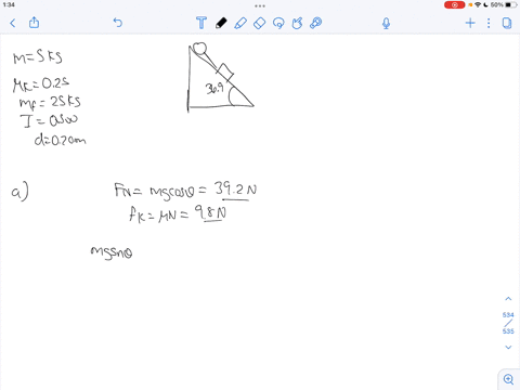 a-block-with-mass-m500-mathrmkg-slides-down-a-a-surface-inclined-369circ-to-the-horizontal-fig-p1070-19133