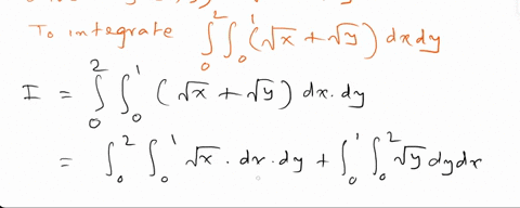 we-have-function-f-fx-y-sqrtx-sqrty-we-want-to-integrate-f-over-given-region-shown-below-region-is-rectangle-0-x-1-0-y-2-27069