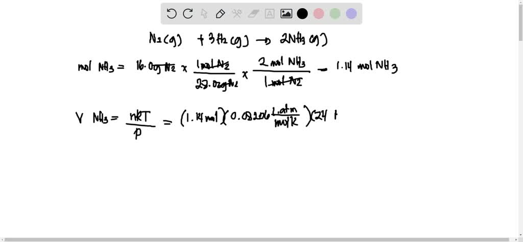 SOLVED: How many liters of ammonia (NH3), at 3.2 atm and 23 C, must be ...