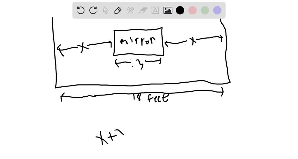 SOLVED A mirror should be centered on a wall. The mirror is 36 inches