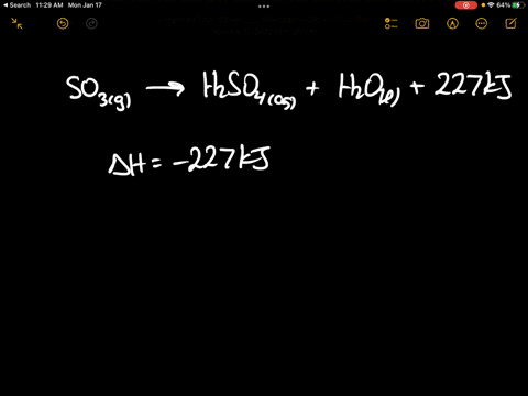so3g-h2so4aq-h2ol-is-the-final-step-in-the-synthesis-of-sulfuric-acid-in-industry-the-h-for-this-reaction-is-227-kj-explain-whether-it-is-necessary-to-heat-up-or-cool-down-the-reaction-mixtu-84466