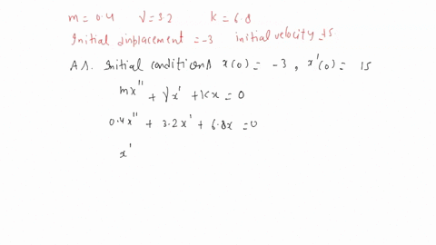 write-the-differential-equation-that-governs-the-motion-of-the-damped-mass-spring-system_-and-find-the-solution-that-satisfies-the-initial-conditions-specified-units-are-mks-y-is-the-damping-86344