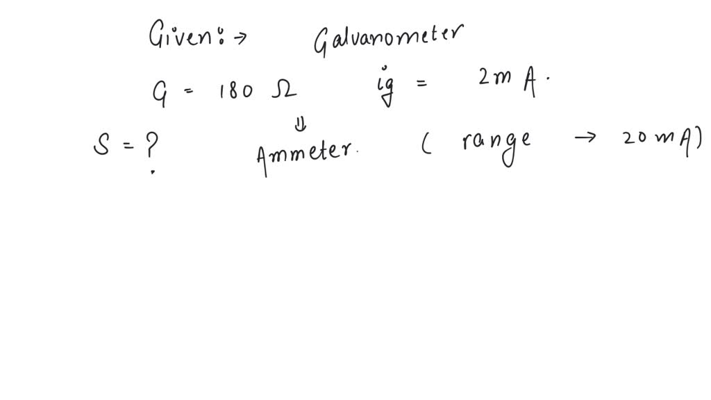 SOLVED An ammeter whose resistance is 180 ohm gives full scale