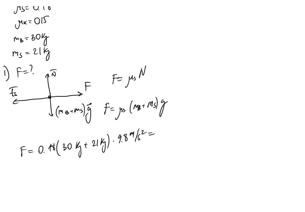 SOLVED The coefficient of static friction between a sled and the snow