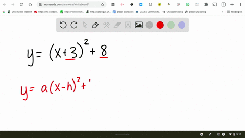 match-the-following-equation-with-the-description-of-the-parabola-that-is-its-graph-y-x312-8-choose-the-correct-answer-below-oa-the-parabola-y-x-32-8-has-vertex-3-8-and-opens-up-the-parabola-57144
