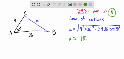 solve-the-triangle-if-possible-select-the-correct-choice-below-and-if-necessary-fill-in-the-answer-boxes-t0-complete-yo-0a-there-is-only-one-possible-solution-for-the-triangle-the-measuremen-63149