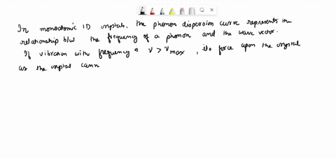in-the-phonon-dispersion-curve-of-the-mono-atomic-1d-crystal-there-is-a-maximum-possible-frequency-of-oscillation-wmax-describe-what-happens-if-a-vibration-with-frequency-w-wmax-is-forced-up-50043
