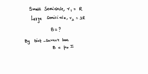 6-a-current-loop-with-current-i-consists-of-two-concentric-semicircles-of-radii-r-and-2r-and-two-straight-wire-segments-as-shown-in-the-figure_-the-semicircle-with-radius-r-is-in-the-4y-plan-68878
