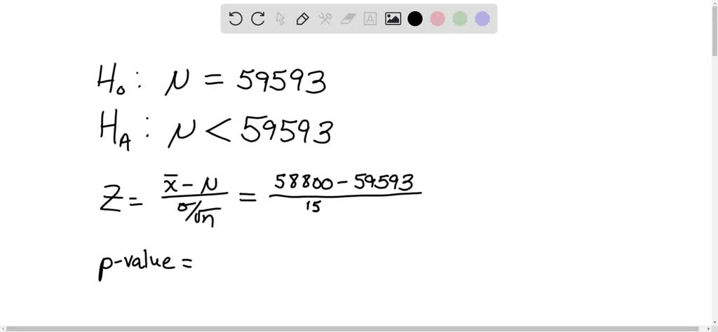 SOLVED: 10. The mean salary of federal government employees on the General  Schedule is 59,593.The average salary of 30 randomly selected state  employees who do simila work is S58,800 with 0 =