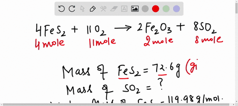calculate-the-amount-of-sulfur-dioxide-produced-when-726-grams-of-iron-pyrite-fes2-completely-reacts-with-oxygen-according-to-the-equation-4-fes2-11-o2-2-fe2o3-8-so2-66046