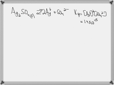 Calculate the molar silver ion concentration in a saturated...