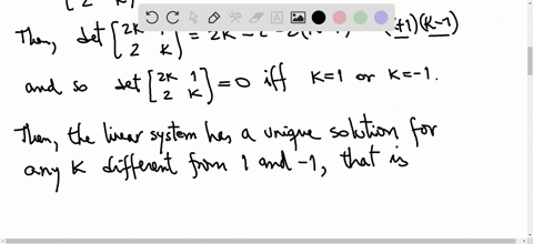 question-10-points-find-conditions-on-k-that-will-make-the-following-system-of-equations-have-unique-solution-to-enter-your-answer-first-select-whether-k-should-be-equal-or-not-equal-to-spec-85926