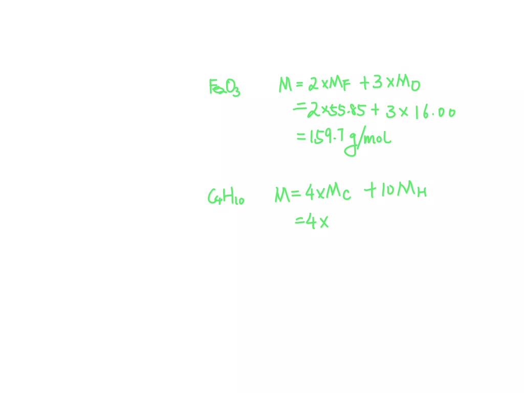 what is the atomic mass of fe2o3