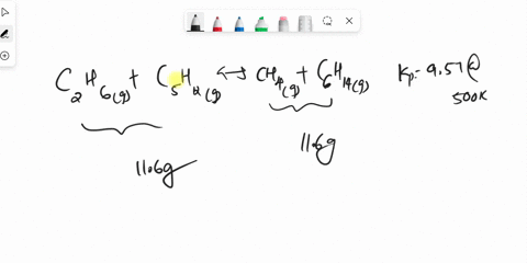 consider-the-following-equilibrium-c2h6g-c5h12g-ch4g-c6h14g-kp-957-at-500-k-suppose-472-g-each-of-ch4-c2h6-c5h12-and-c6h14-are-placed-in-a-250-l-reaction-vessel-at-500-k-which-of-the-followi-31374