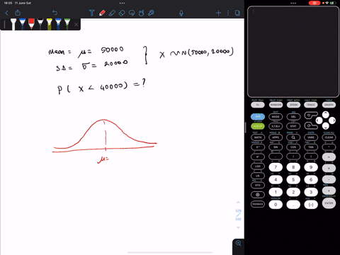 10_-annual-salaries-for-employees-in-a-large-company-are-approximately-normally-distributed-with-a-mean-of-ss0000-and-a-standard-deviation-of-20000_-what-percentage-of-company-workers-make-u-13728