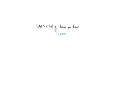 water-flows-into-an-empty-reservoir-at-a-rate-of-1000-6ot-liters-per-hour-t-in-hours-what-is-the-quantity-of-water-in-the-reservoir-after-hours-give-your-answer-as-a-whole-or-exact-number-qu-58152