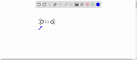 Below is the lewis structure of the oxygen 02 molecule count...
