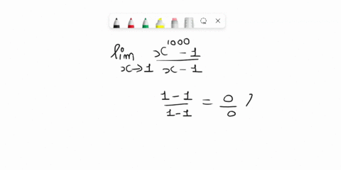 evaluate-lim-x-approaches-1-x-1000-1x-1-48876