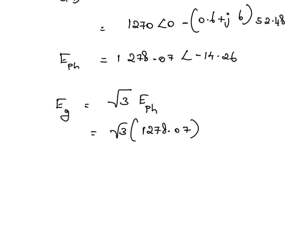SOLVED A 2,200V, 3phase, starconnected synchronous motor has a